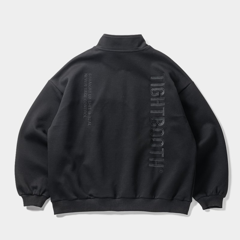 画像2: 【30%OFF】TIGHTBOOTH/SMOOTH SWEAT SHIRT（Black）［スムーススウェットシャツ-24秋冬］