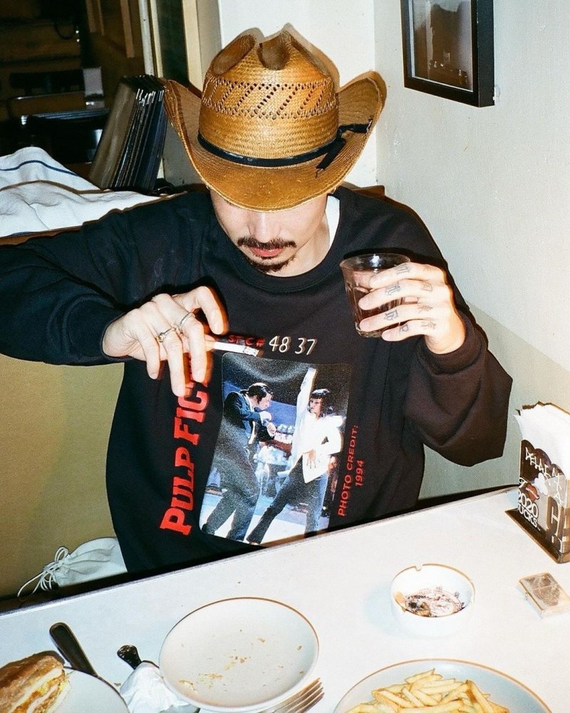 画像3: WACKO MARIA/PULP FICTION / SWEAT SHIRT（BLACK）［クルーネックスウェット-24秋冬］