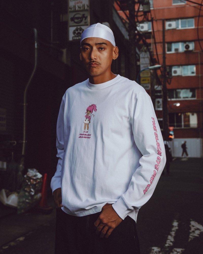 画像2: BlackEyePatch/DEVIL GIRL L/S TEE(WHITE)