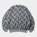【30%OFF】TIGHTBOOTH/CHECKER PLATE MOHAIR SWEATER（Grey）［チェッカープレートモヘアセーター-24秋冬］