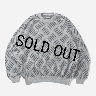 30%OFF】TIGHTBOOTH/CHECKER PLATE MOHAIR SWEATER（Grey 