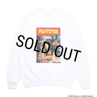 WACKO MARIA/PULP FICTION / SWEAT SHIRT（WHITE）［クルーネック