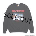WACKO MARIA/PULP FICTION / SWEAT SHIRT（BLACK）［クルーネックスウェット-24秋冬］