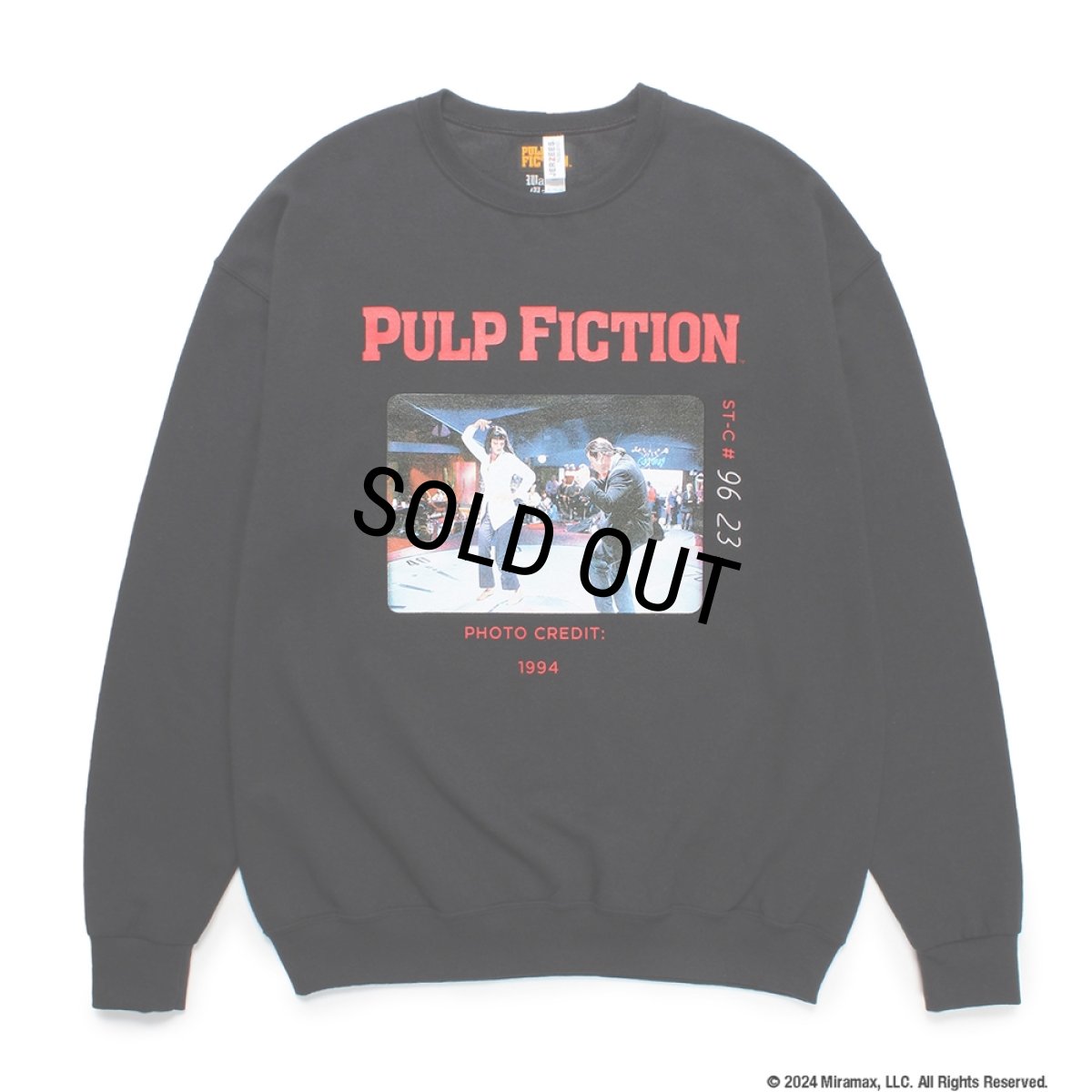 画像1: WACKO MARIA/PULP FICTION / SWEAT SHIRT（BLACK）［クルーネックスウェット-24秋冬］ (1)