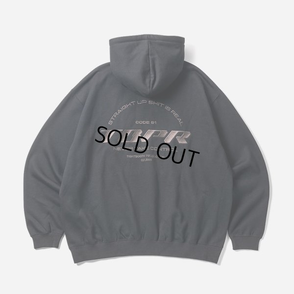 画像1: 【30%OFF】TIGHTBOOTH/STRAIGHT UP HOODED SWEAT SHIRT（Black）［プルオーバーパーカー-24秋冬］