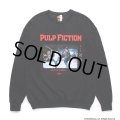 WACKO MARIA/PULP FICTION / SWEAT SHIRT（BLACK）［クルーネックスウェット-24秋冬］
