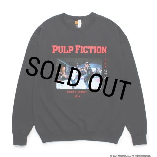 WACKO MARIA/PULP FICTION / SWEAT SHIRT（BLACK）［クルーネック