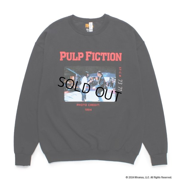画像1: WACKO MARIA/PULP FICTION / SWEAT SHIRT（BLACK）［クルーネックスウェット-24秋冬］