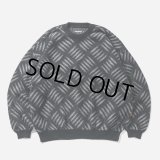 【30%OFF】TIGHTBOOTH/CHECKER PLATE MOHAIR SWEATER（Black）［チェッカープレートモヘアセーター-24秋冬］