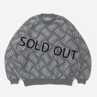 【30%OFF】TIGHTBOOTH/CHECKER PLATE MOHAIR SWEATER（Black）［チェッカープレートモヘアセーター-24秋冬］