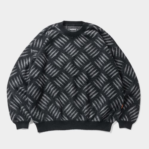他の写真1: 【30%OFF】TIGHTBOOTH/CHECKER PLATE MOHAIR SWEATER（Black）［チェッカープレートモヘアセーター-24秋冬］