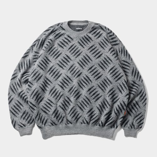 他の写真1: 【30%OFF】TIGHTBOOTH/CHECKER PLATE MOHAIR SWEATER（Grey）［チェッカープレートモヘアセーター-24秋冬］