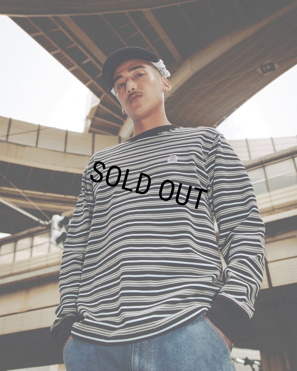 画像3: BlackEyePatch/SMALL OG BORDERED L/S TEE（MULTI） (3)