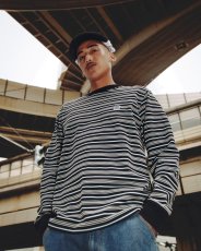 画像3: BlackEyePatch/SMALL OG BORDERED L/S TEE（MULTI） (3)