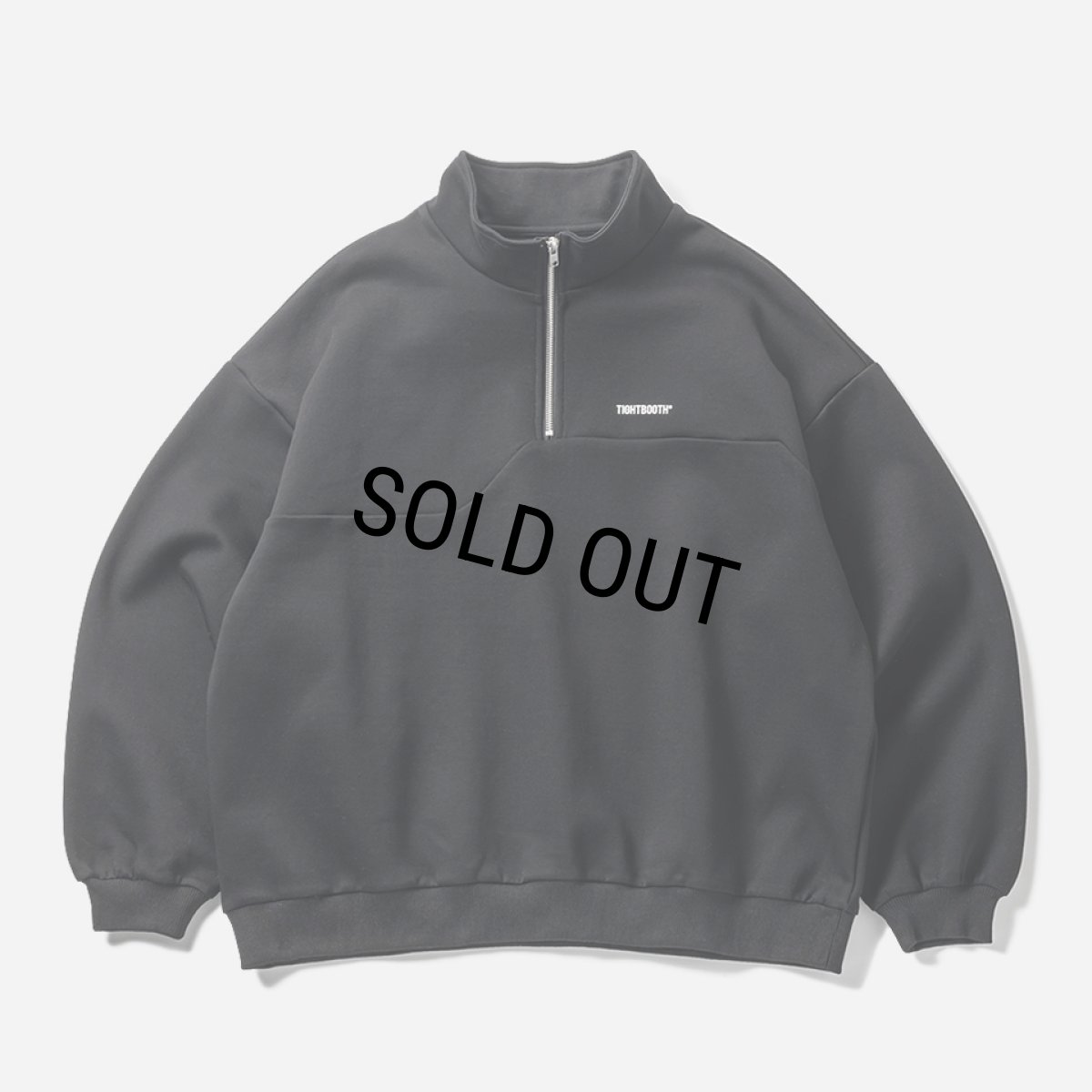 画像1: 【30%OFF】TIGHTBOOTH/SMOOTH SWEAT SHIRT（Black）［スムーススウェットシャツ-24秋冬］ (1)