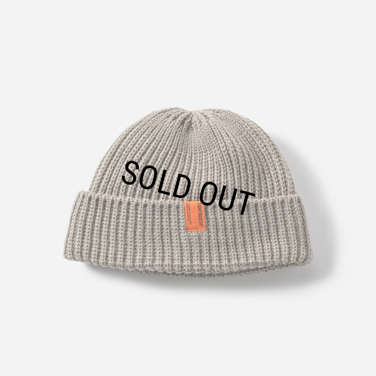 画像1: TIGHTBOOTH/TAG BEANIE（Grey）［ビーニー-24秋冬］ (1)