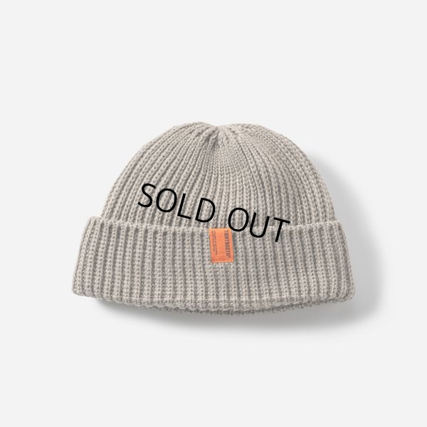 画像1: TIGHTBOOTH/TAG BEANIE（Grey）［ビーニー-24秋冬］