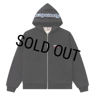 BlackEyePatch/SPANDEX LOGO ZIP HOODIE（BLACK） - JONAS