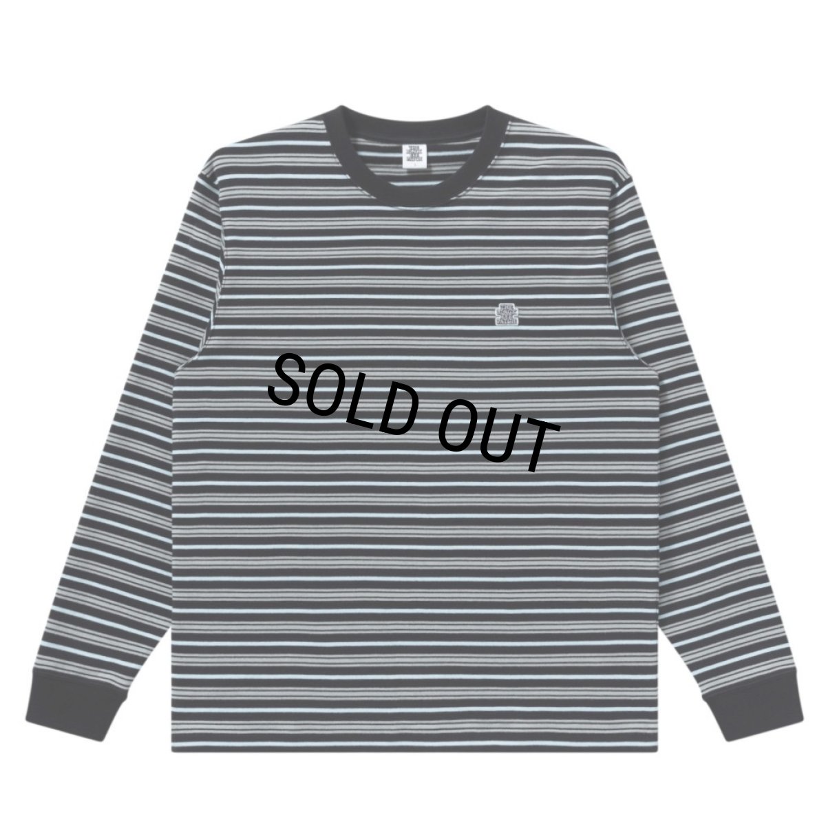 画像1: BlackEyePatch/SMALL OG BORDERED L/S TEE（MULTI） (1)