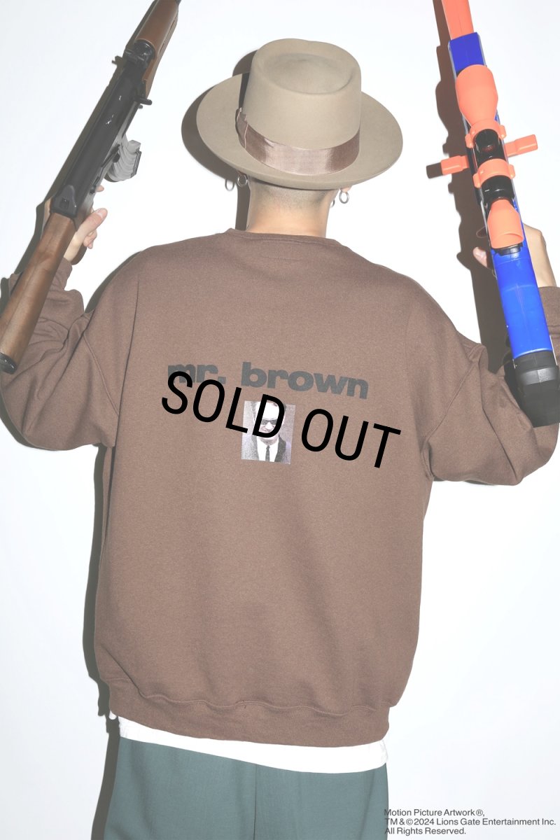 画像3: WACKO MARIA/RESERVOIR DOGS / SWEAT SHIRT（BROWN）［クルーネックスウェット-24秋冬］ (3)