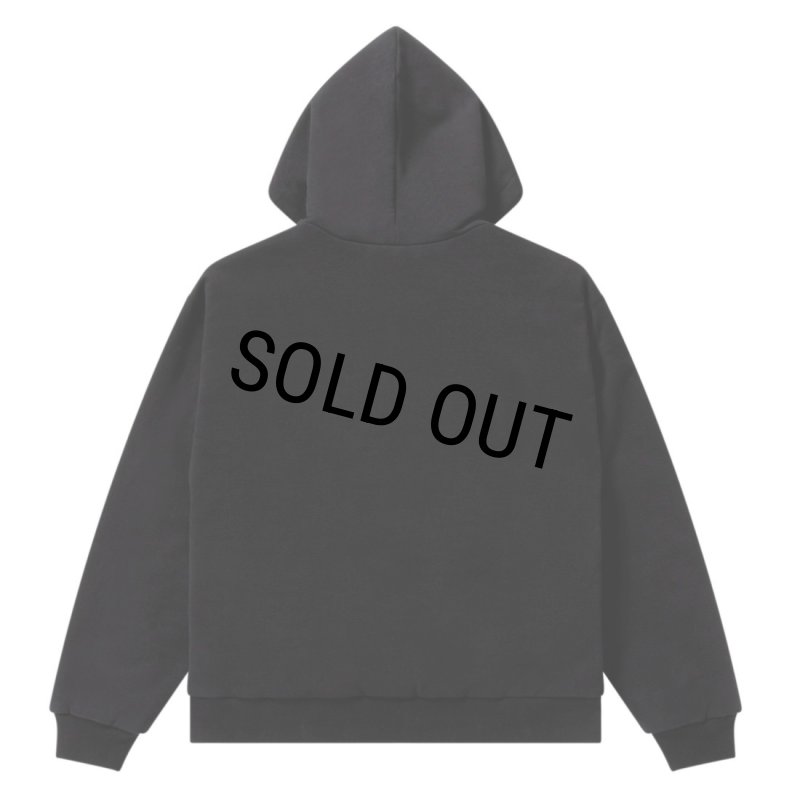 BlackEyePatch/SPANDEX LOGO ZIP HOODIE（BLACK） - JONAS