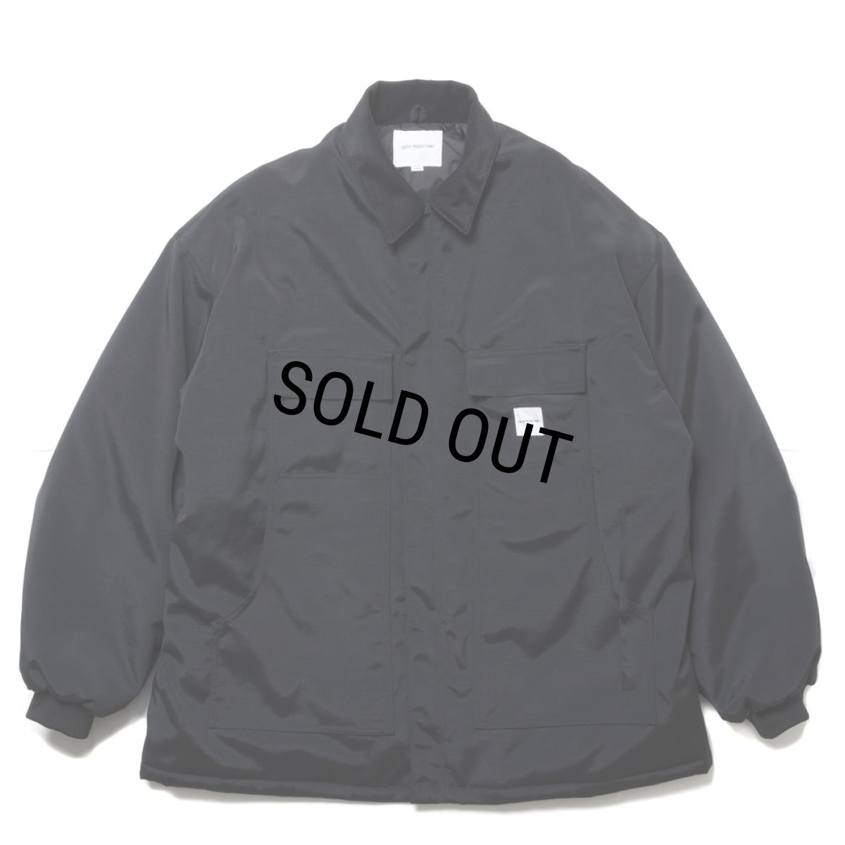 画像1: COOTIE PRODUCTIONS/Padded Nylon OX Work Short Coat（Black）［ワークショートコート-24秋冬］ (1)