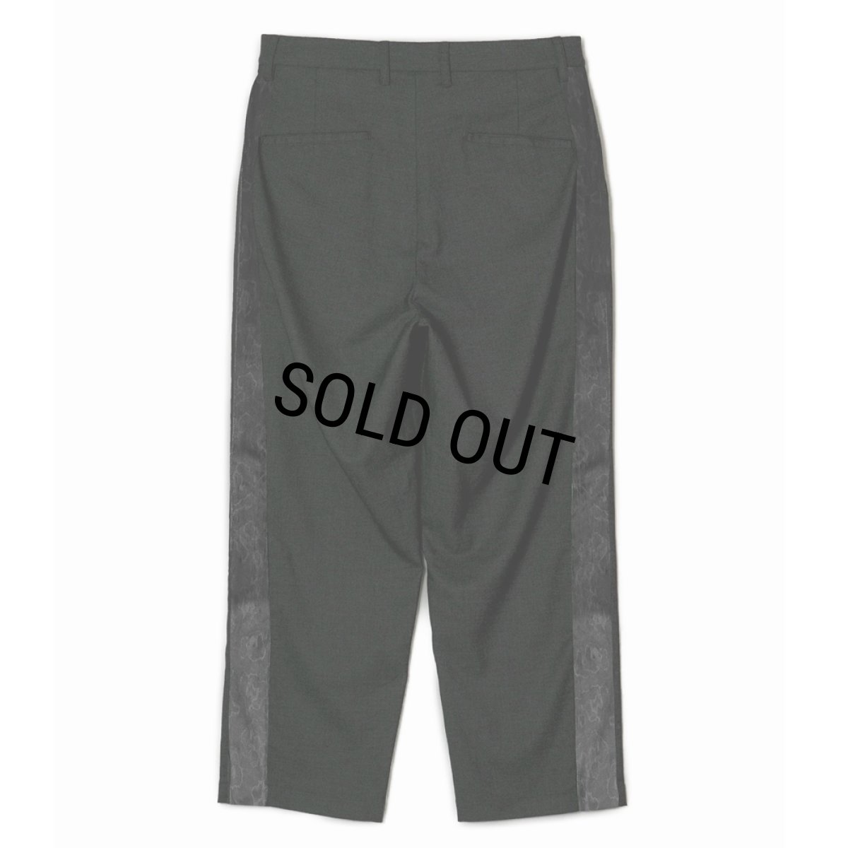 画像2: 【20%OFF】BUENA VISTA/SIDE LINE TUCK SLACKS（BLACK）［サイドラインタックスラックス-24秋冬］ (2)