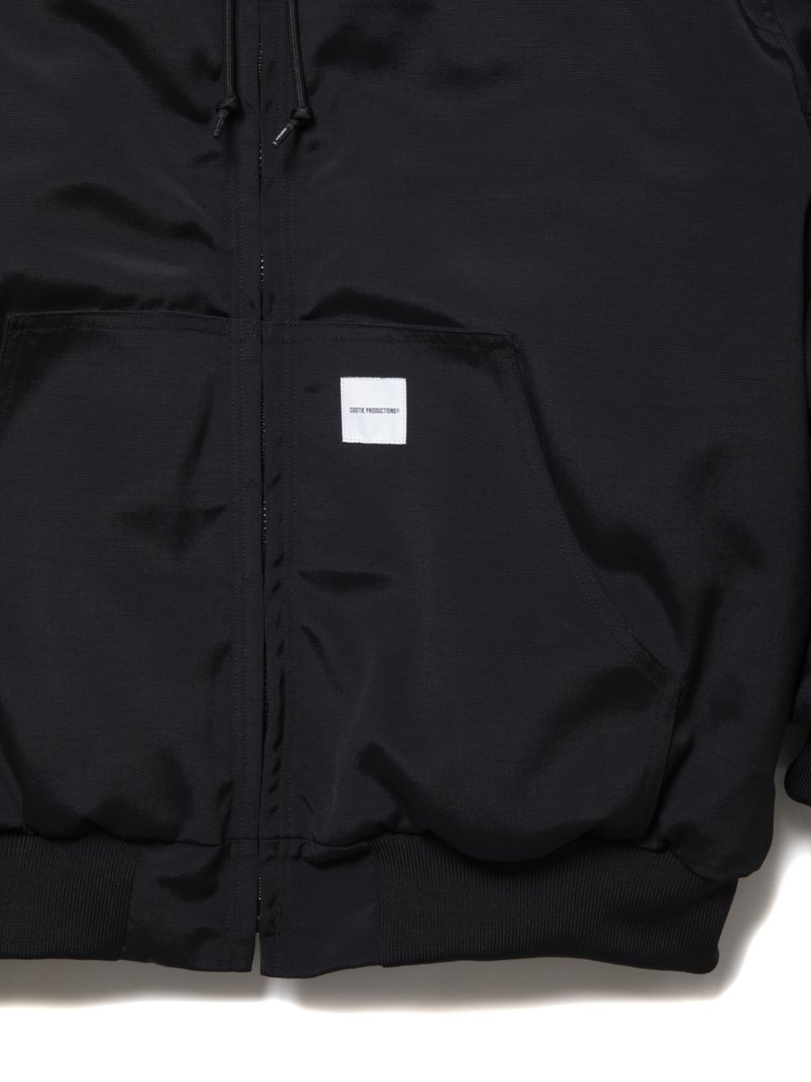 画像3: COOTIE PRODUCTIONS/Padded Nylon OX hooded Work Jacket（Black）［フーデッドワークJKT-24秋冬］ (3)