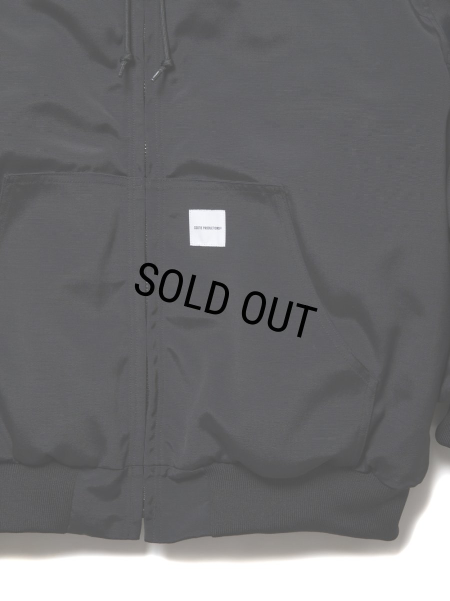画像3: COOTIE PRODUCTIONS/Padded Nylon OX hooded Work Jacket（Black）［フーデッドワークJKT-24秋冬］ (3)