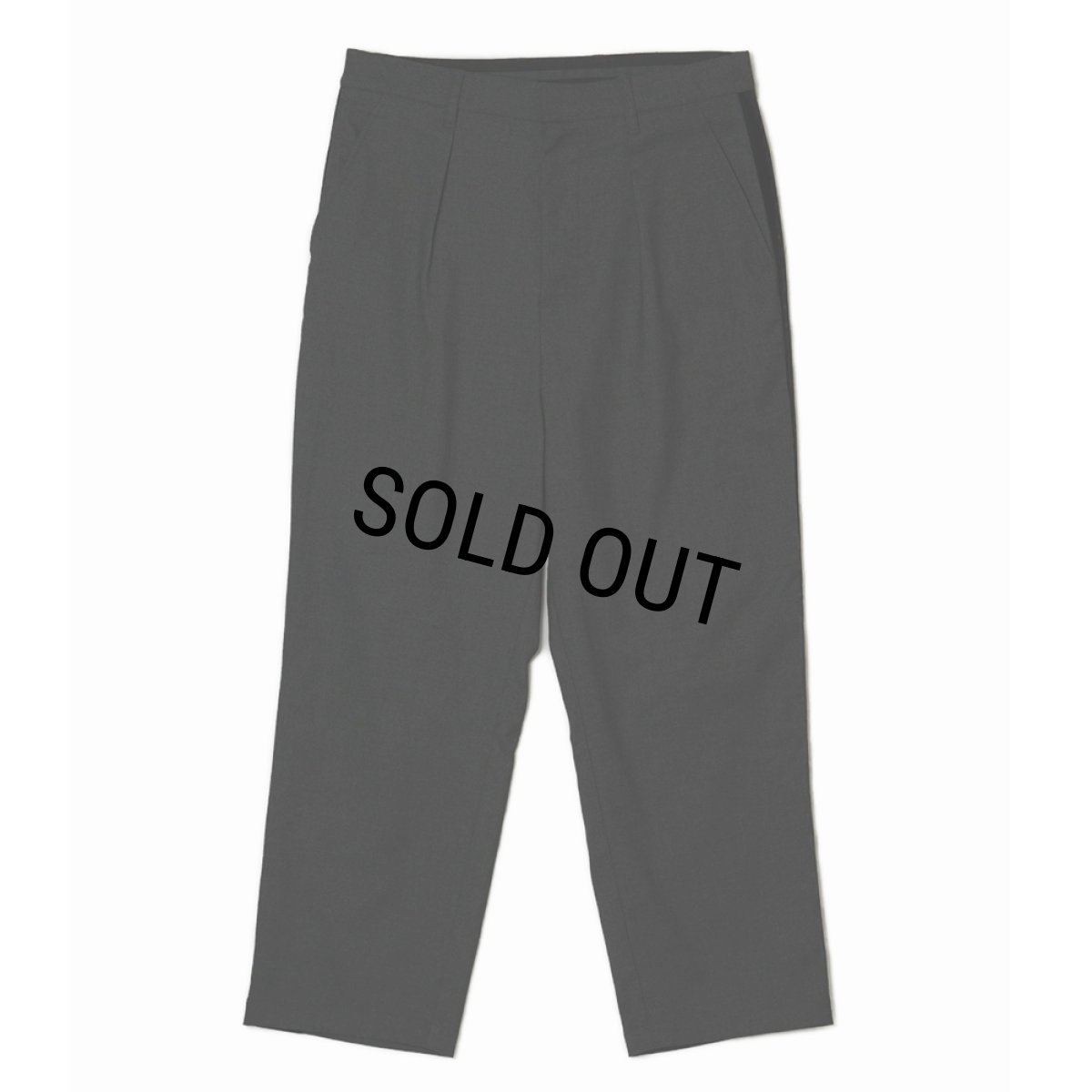 画像1: 【20%OFF】BUENA VISTA/SIDE LINE TUCK SLACKS（BLACK）［サイドラインタックスラックス-24秋冬］ (1)