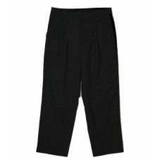 画像1: 【20%OFF】BUENA VISTA/SIDE LINE TUCK SLACKS（BLACK）［サイドラインタックスラックス-24秋冬］ (1)