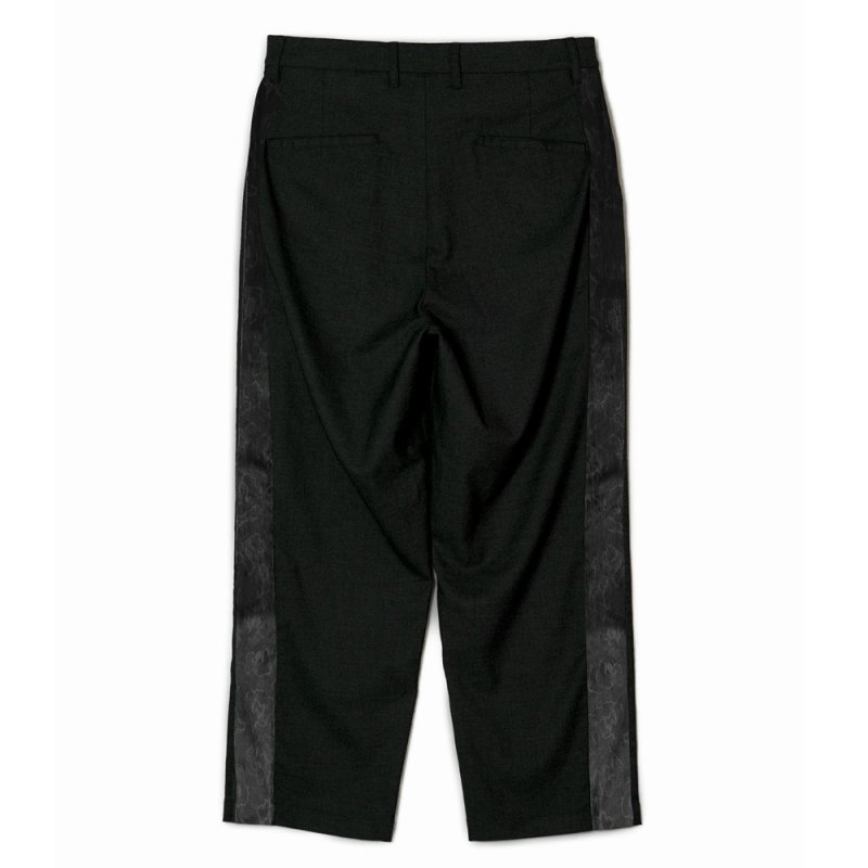 画像2: 【20%OFF】BUENA VISTA/SIDE LINE TUCK SLACKS（BLACK）［サイドラインタックスラックス-24秋冬］