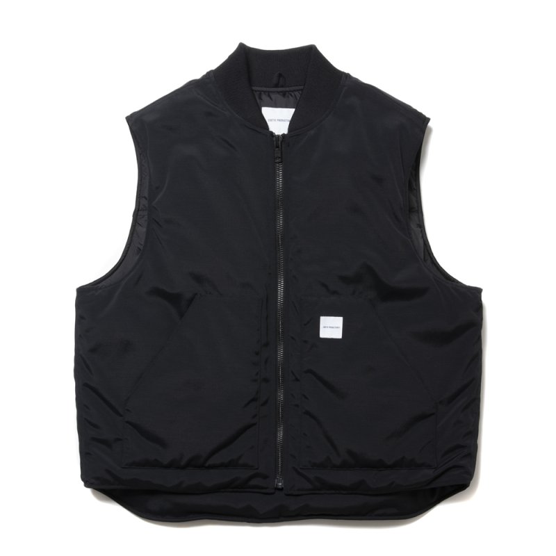 画像1: COOTIE PRODUCTIONS/Padded Nylon OX Work Vest（Black）［ワークベスト-24秋冬］