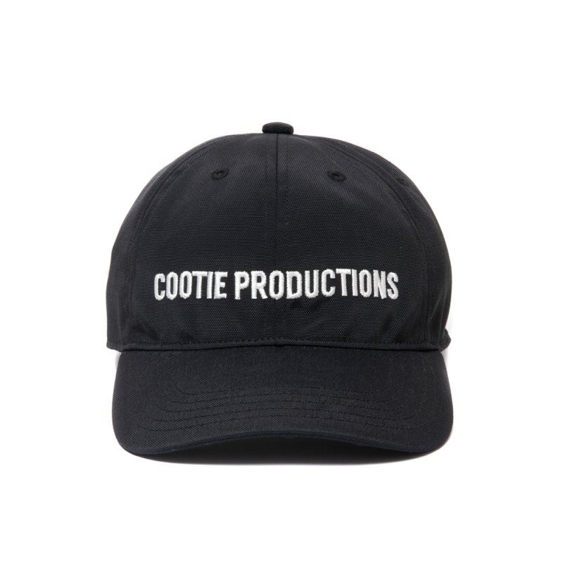 画像1: COOTIE PRODUCTIONS/Nylon OX 6 Panel Cap（Black）［ナイロンオックス6パネルキャップ-24秋冬］