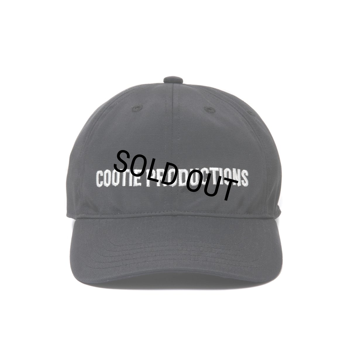 画像1: COOTIE PRODUCTIONS/Nylon OX 6 Panel Cap（Black）［ナイロンオックス6パネルキャップ-24秋冬］ (1)