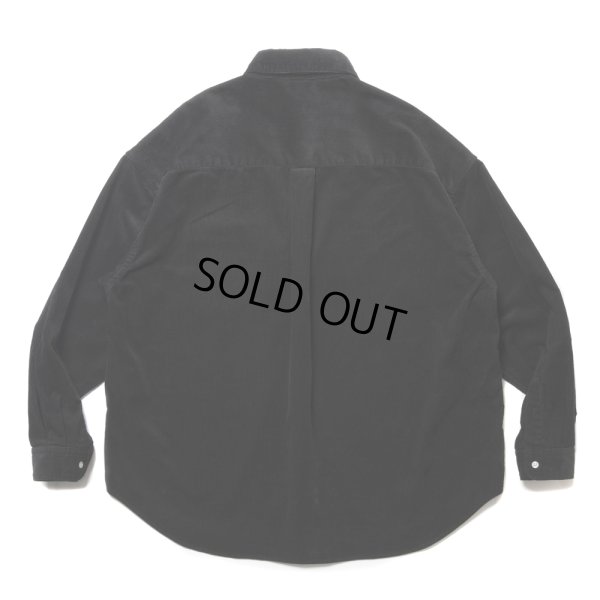 画像2: COOTIE PRODUCTIONS/Corduroy B.D L/S Shirt（Black）［コーデュロイB.Dシャツ-24秋冬］