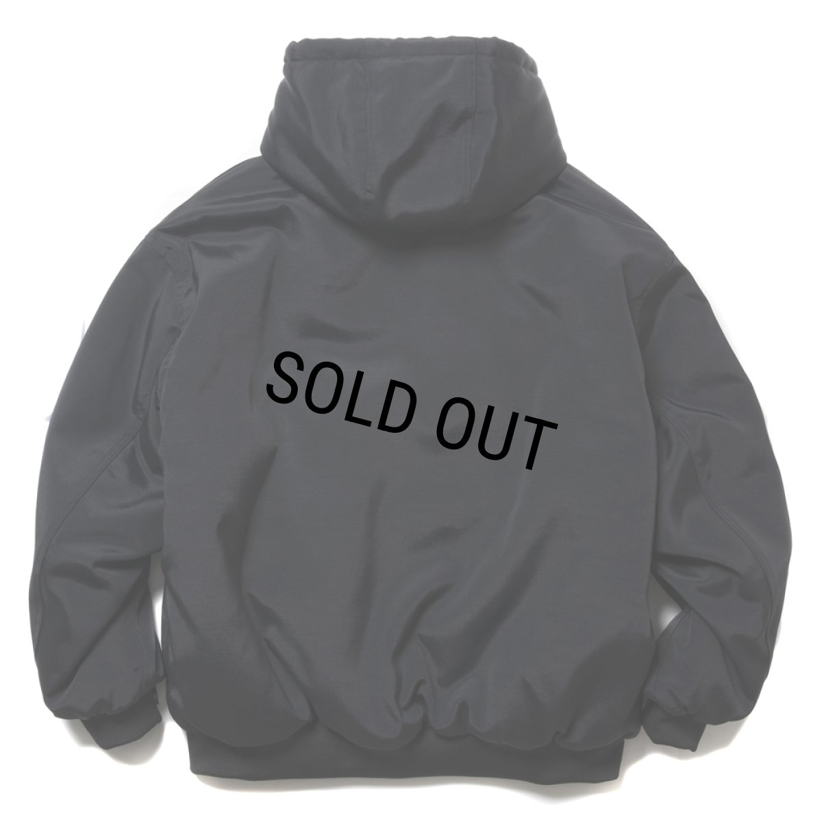 画像2: COOTIE PRODUCTIONS/Padded Nylon OX hooded Work Jacket（Black）［フーデッドワークJKT-24秋冬］ (2)