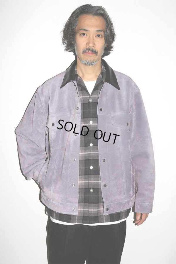 画像4: WACKO MARIA/SUEDE TRUCKER JACKET（BLACK）［スウェードレザートラッカーJKT-24秋冬］