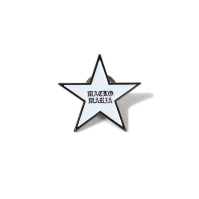 画像1: WACKO MARIA/STAR PIN（WHITE）［ピンバッジ-25春夏］