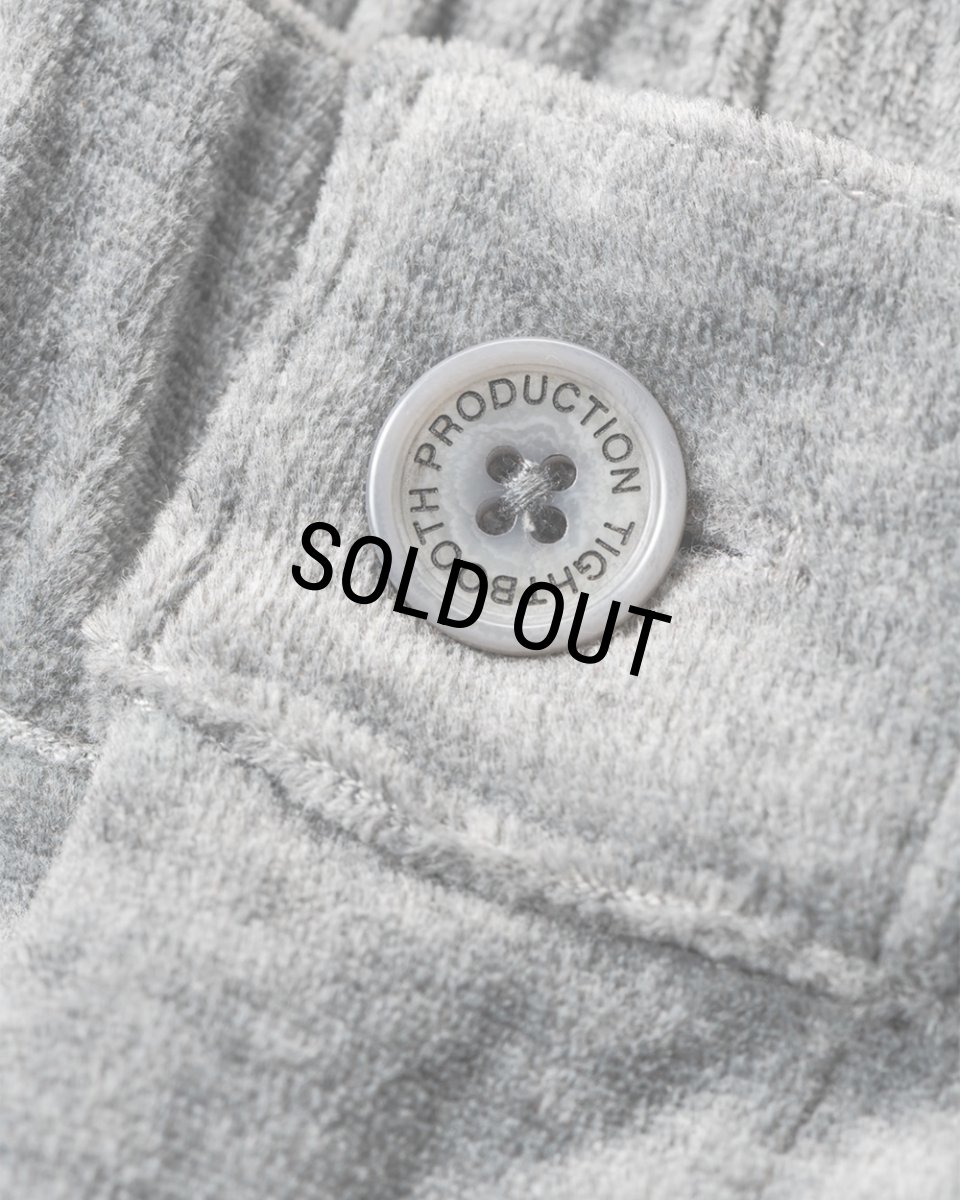 画像5: TIGHTBOOTH/VELOUR BALLOON PANTS（Hether Grey）［ベロアバルーンパンツ-24秋冬］ (5)