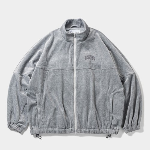 他の写真1: 【30%OFF】TIGHTBOOTH/VELOUR TRACK JACKET（Hether Grey）［ベロアトラックJKT-24秋冬］