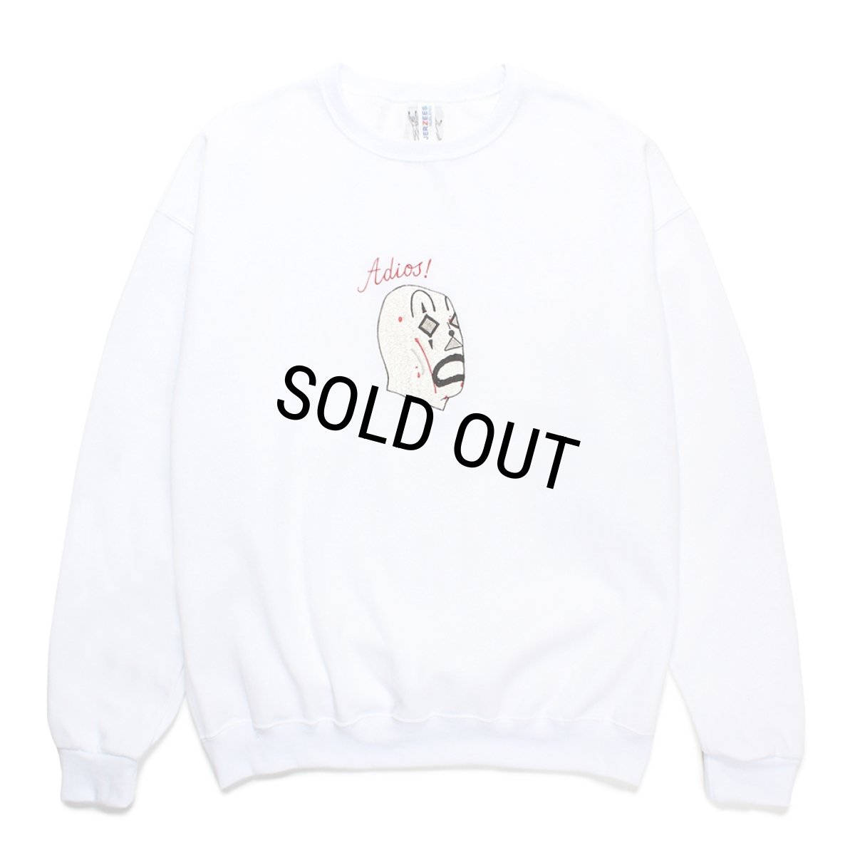 画像1: WACKO MARIA/世界平和プロジェクト / SWEAT SHIRT（WHITE）［クルーネックスウェット-24秋冬］ (1)