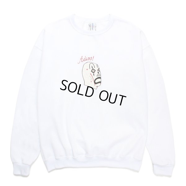 画像1: WACKO MARIA/世界平和プロジェクト / SWEAT SHIRT（WHITE）［クルーネックスウェット-24秋冬］