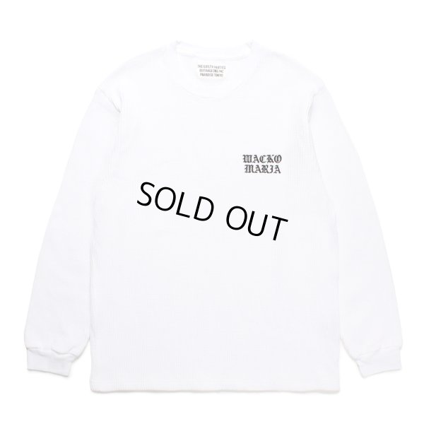 画像1: WACKO MARIA/THERMAL CREW NECK SHIRT（WHITE）［サーマル長袖-24秋冬］