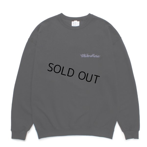 画像2: WACKO MARIA/世界平和プロジェクト / SWEAT SHIRT（BLACK）［クルーネックスウェット-24秋冬］