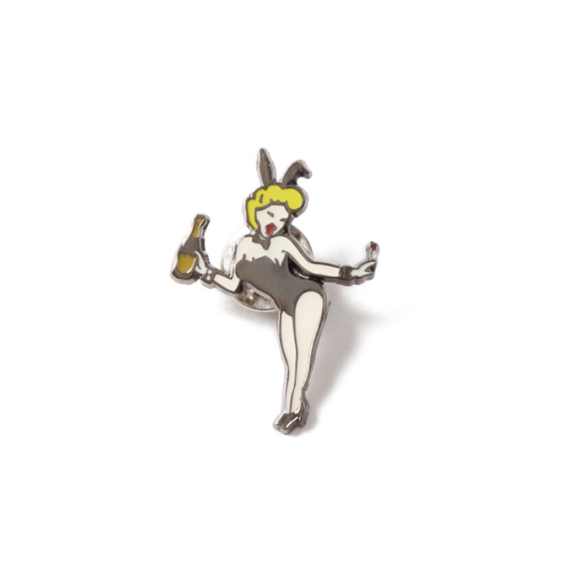 画像1: WACKO MARIA/BUNNY GIRL PIN（ONE）［ピンバッジ-25春夏］