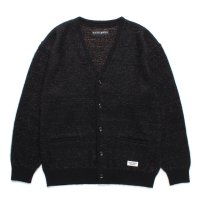 WACKO MARIA/GLITTER MOHAIR KNIT CARDIGAN（BLACK/RAINBOW）［グリッダーモヘアカーディガン-24秋冬］
