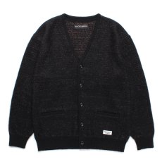 画像1: WACKO MARIA/GLITTER MOHAIR KNIT CARDIGAN（BLACK/RAINBOW）［グリッターモヘアカーディガン-24秋冬］ (1)