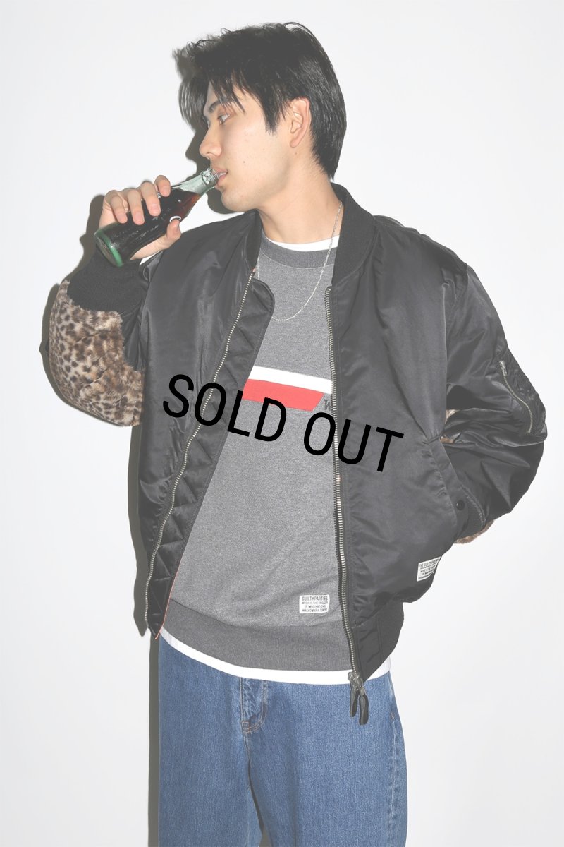 画像6: WACKO MARIA/MA-1 FLIGHT JACKET（BLACK）［MA-1フライトJKT-24秋冬］ (6)