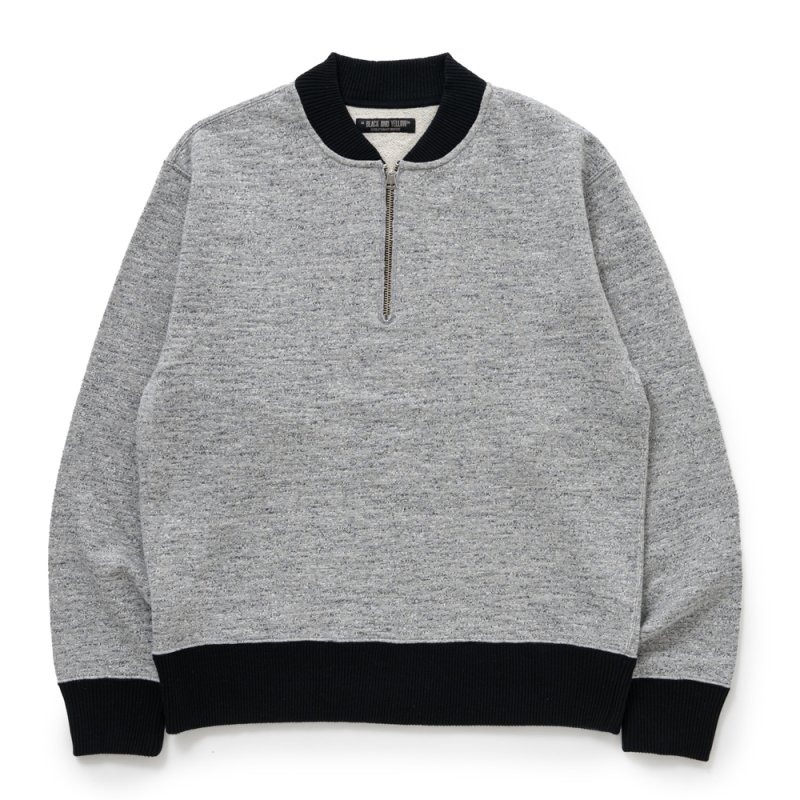 画像1: 【30%OFF】RATS/HALF ZIP SWEAT（HEATHER GRAY）［ハーフジップスウェット-24秋冬］